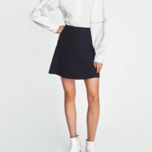 Zara Black Knit Mini Skirt